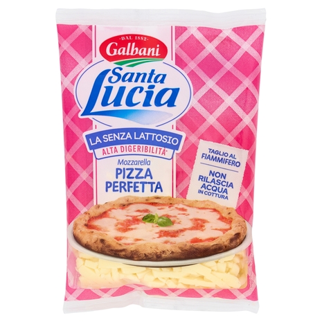 Galbani Santa Lucia la Senza Lattosio Mozzarella Pizza Perfetta 150 g